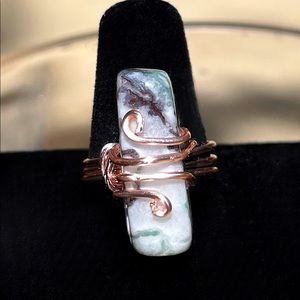 Fancy Jasper Rose Gold Ring